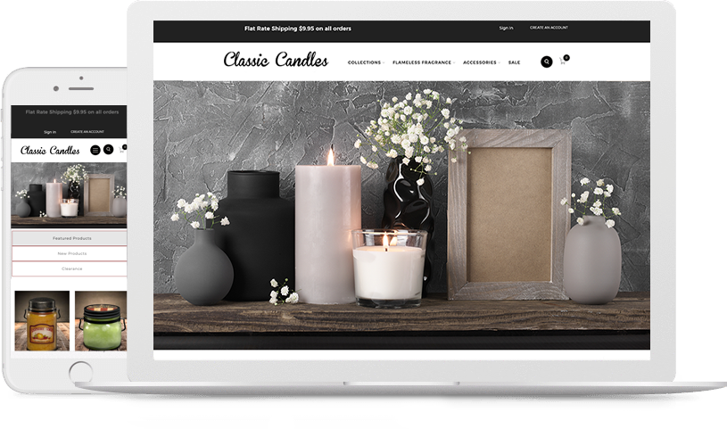 Sell Candles Online with Create A Shoppe